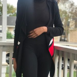 Laura Ashley Open Color-Block Cardigan